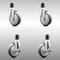 Service Caster 5 Inch 316SS Thermoplastic Rubber Swivel 1-3/4 Inch Stem Caster Brake SCC, 2PK SCC-SS316EX20S514-TPRB-2-TLB-2-134 - alternate 1